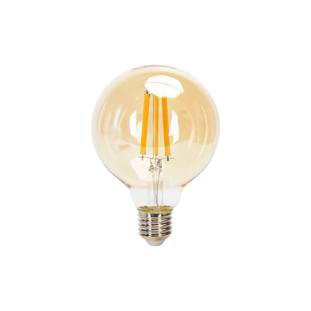 Lampadina a filamento LED G95 E27 10W ambrata Lampadina a filamento LED G95 E27 10W ambrata