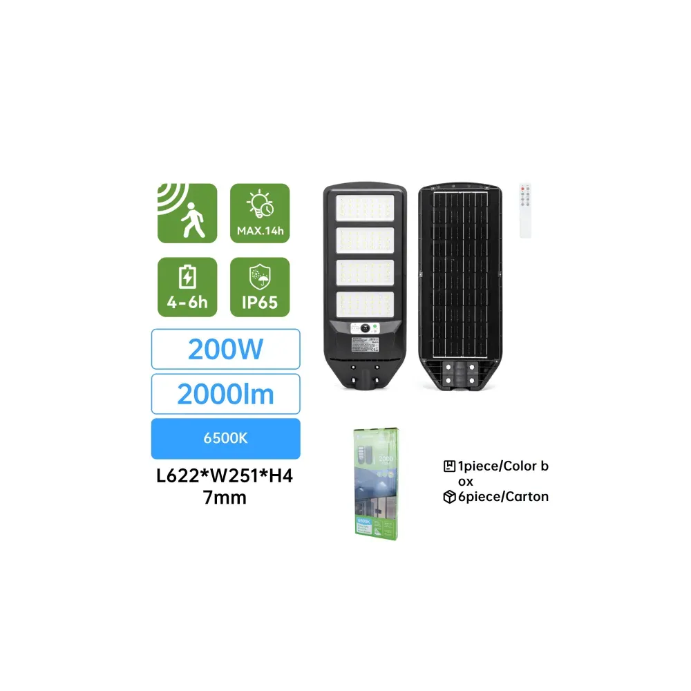 LAMPIONE SOLARE 200W 6500K SERIE 02 LAMPIONE SOLARE 200W 6500K SERIE 02