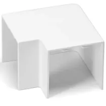 CONNETTORE ANGOLO X CANALINA QUADRATA PVC BIANCO 40X40MM 4PZ
