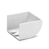 TAPPO DI CHIUSURA CANALINA QUADRATA PVC BIANCO 40X25MM 4PZ