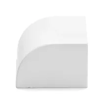 TAPPO DI CHIUSURA CANALINA QUADRATA PVC BIANCO 40X25MM 4PZ