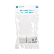 TAPPO DI CHIUSURA CANALINA QUADRATA PVC BIANCO 40X25MM 4PZ