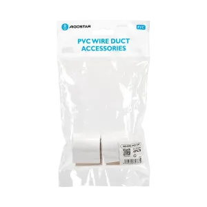 TAPPO DI CHIUSURA CANALINA QUADRATA PVC BIANCO 40X25MM 4PZ