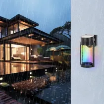 APPLIQUE SEGNAPASSI LED SOLARE NERO RGB