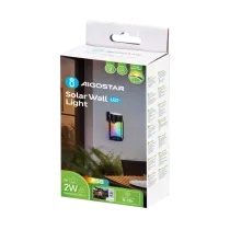 APPLIQUE SEGNAPASSI LED SOLARE NERO RGB