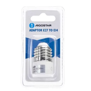 ADATTATPRE DA E27 A E14 BIANCO