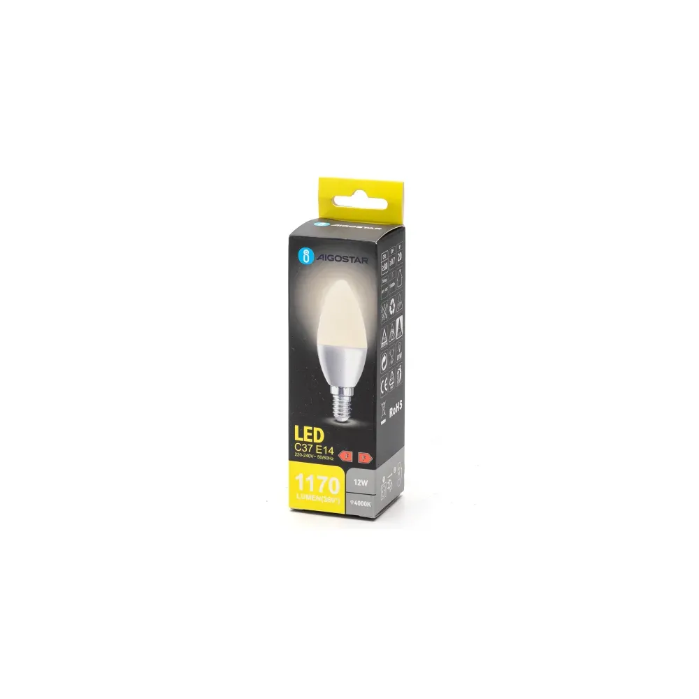 Lampadina LED C37 E14 12W 4000K Lampadina LED C37 E14 12W 4000K