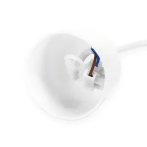 PORTALAMPADA E27 PLASTICA C/CAVO DI SOSP. 0.5M BIANCO