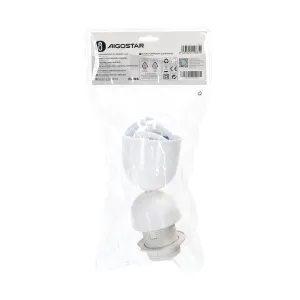 PORTALAMPADA E27 PLASTICA C/CAVO DI SOSP. 0.5M BIANCO