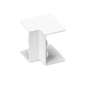 CONNETT. ANGOLO INT. CAN.QUADR.PVC BIAN. 25X16 4PZ