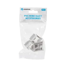 CONNETT. ANGOLO INT. CAN.QUADR.PVC BIAN. 25X16 4PZ