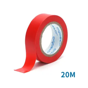Nastro isolante in PVC 0,13x17x20m rosso