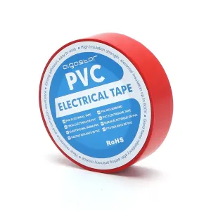 Nastro isolante in PVC 0,13x17x20m rosso