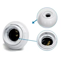 PORTALAMPADA 327 IN BACHELITE CON TERMINALE MEZZO FIL BIAN. PORTALAMPADA 327 IN BACHELITE CON TERMINALE MEZZO FIL BIAN.