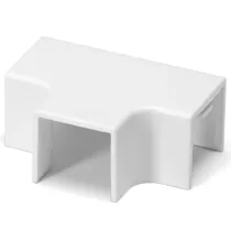 CONNETTORE T CANALIN. QUADRATA PVC BIAN. 16X16MM 4