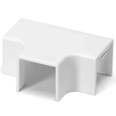 CONNETTORE T CANALIN. QUADRATA PVC BIAN. 16X16MM 4