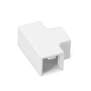 CONNETTORE T CANALIN. QUADRATA PVC BIAN. 16X16MM 4