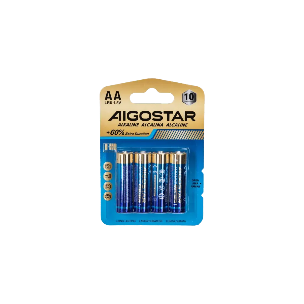 BATTERIA ALCALINA AA LR6 1.5V 4PZ