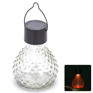 LUCE LED SOLARE A SOSP. ESTERNO IN AGGIAIO INOX RGB