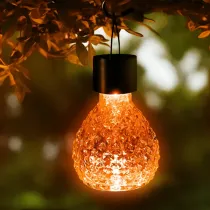 LUCE LED SOLARE A SOSP. ESTERNO IN AGGIAIO INOX RGB