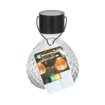 LUCE LED SOLARE A SOSP. ESTERNO IN AGGIAIO INOX RGB