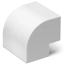 Connettore ANGOLO ESTERN. CANAL. QUADR.PVC BIANCO 25X16MM 4P