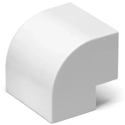Connettore ANGOLO ESTERN. CANAL. QUADR.PVC BIANCO 25X16MM 4P