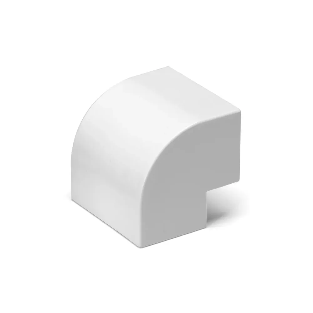 Connettore ANGOLO ESTERN. CANAL. QUADR.PVC BIANCO 25X16MM 4P