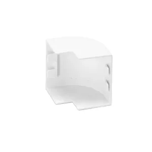 Connettore ANGOLO ESTERN. CANAL. QUADR.PVC BIANCO 25X16MM 4P