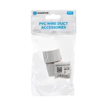 Connettore ANGOLO ESTERN. CANAL. QUADR.PVC BIANCO 25X16MM 4P