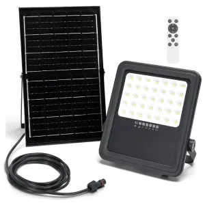 Floodlight LED solare 300W 3000lm 6500K IP66