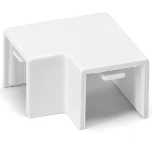 CONNETTORE ANGOLO CANALINA QUADRATA PVC BIANCO 16X16MM 4PZ