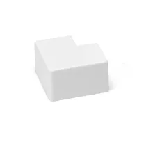 CONNETTORE ANGOLO CANALINA QUADRATA PVC BIANCO 16X16MM 4PZ