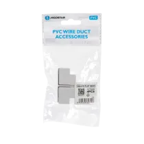 CONNETTORE ANGOLO CANALINA QUADRATA PVC BIANCO 16X16MM 4PZ