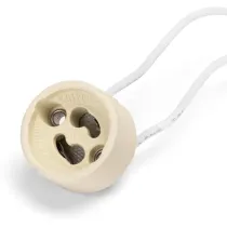 Portalampada GU10 in ceramica bianco