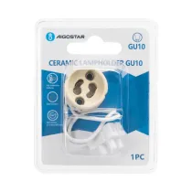 Portalampada GU10 in ceramica bianco