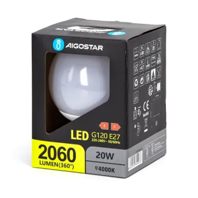 LED G120 E27 20W 4000k