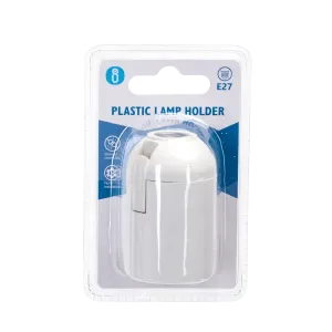 PORTALAMPADA E27 PLASTICA CON TERMINALE A MOLLA BIAN