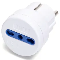 ADATTATORE 1 VIA 16A BIANCO