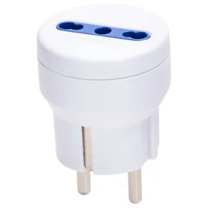 ADATTATORE 1 VIA 16A BIANCO