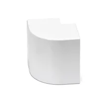 CONNETTORE ANGOLARE ESTERNO CANALINA QUADRATA PVC BIANCO 60X40MM 4PZ