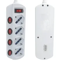 MULTIPRESA CON CAVO ITALIANO 4 VIE H05VV-F 3GQ.0MM 1.5MT 10A