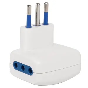 ADATTATORE A 3 VIE 10A BIANCO
