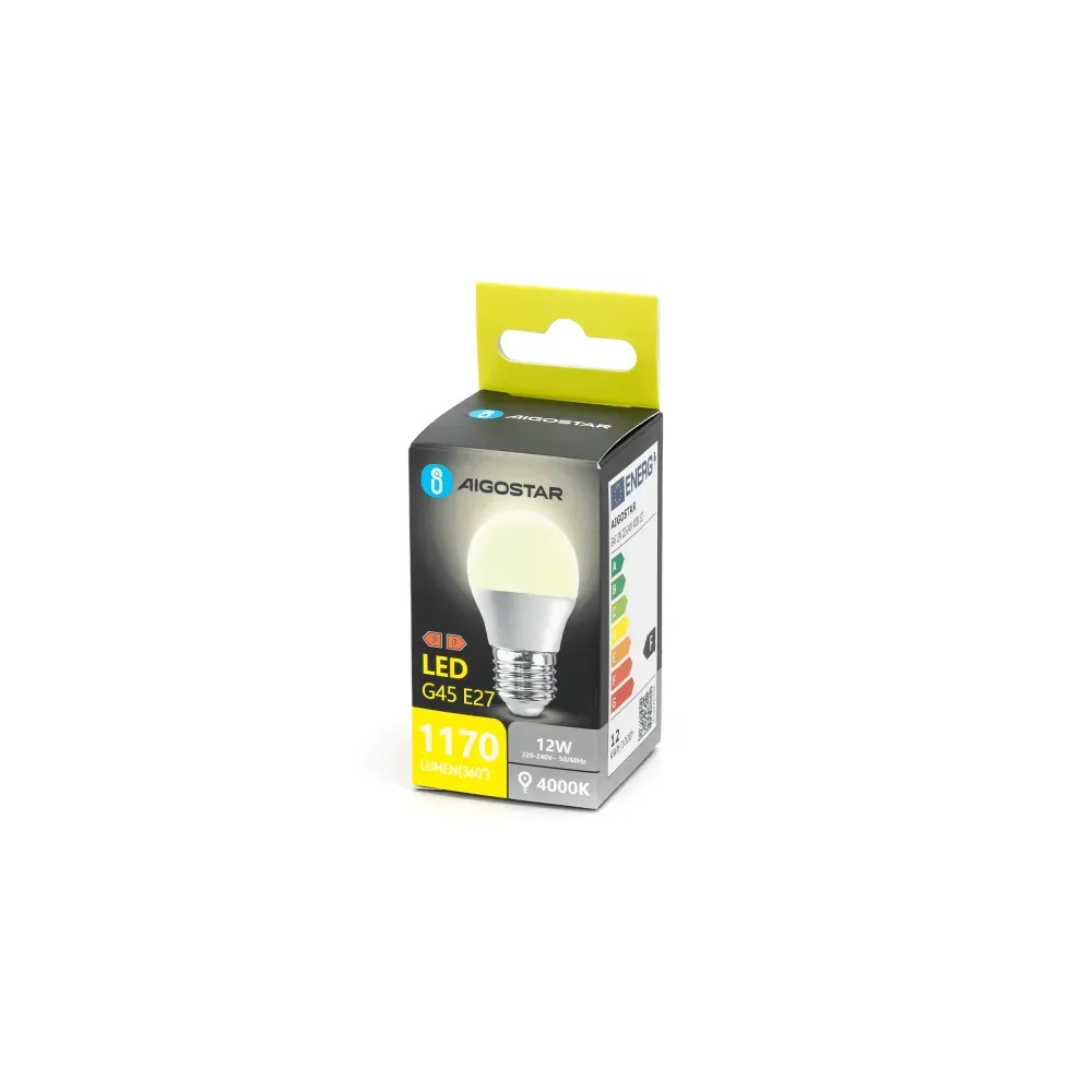 LAMPADINA LED G45 12W 4000K 1170LM E27 LAMPADINA LED G45 12W 4000K 1170LM E27