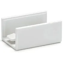 Connettore dritto per canalina quadrata in PVC bianco 15*10mm 4pz
