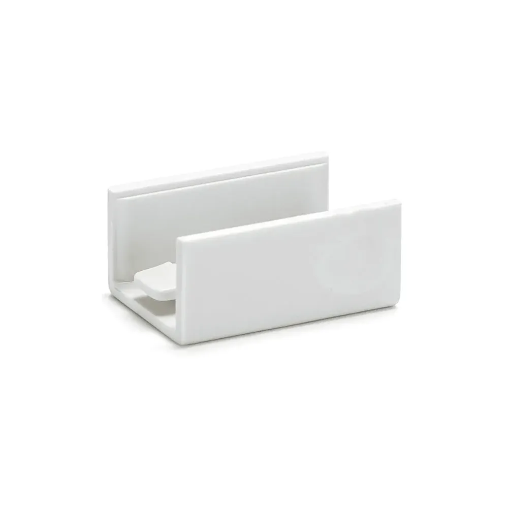 Connettore dritto per canalina quadrata in PVC bianco 15*10mm 4pz