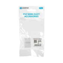 Connettore dritto per canalina quadrata in PVC bianco 15*10mm 4pz