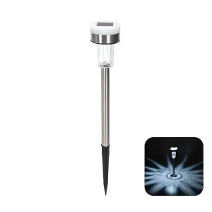 Lampioncino LED solare in acciaio inox 6500K