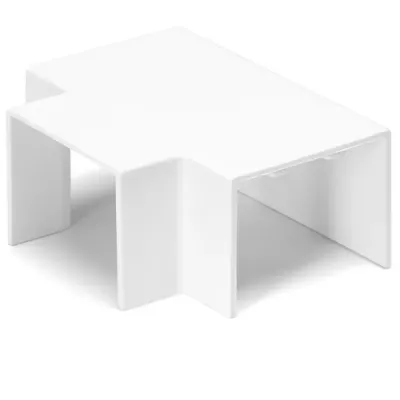 CONNETTORE T CANALINA QUADRATA PVC BIANCO 60X40MM 4PZ