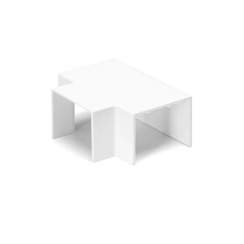 CONNETTORE T CANALINA QUADRATA PVC BIANCO 60X40MM 4PZ CONNETTORE T CANALINA QUADRATA PVC BIANCO 60X40MM 4PZ